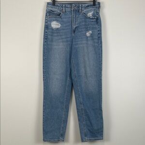 American Eagle Outfitters Women’s 6 Long Mom Straight Jeans Medium Wash